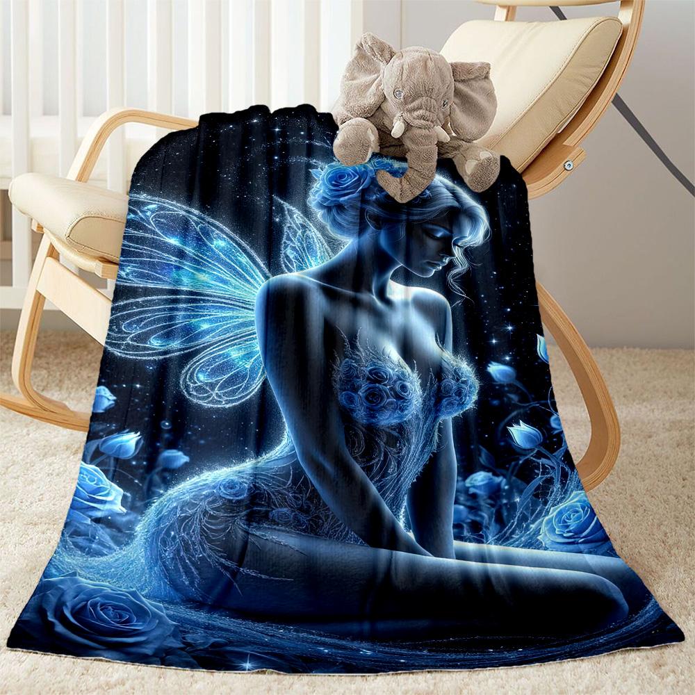 Gothic Style Blanket Soft Warm Cozy Suitable for Office Chair Bedding Chair for All Occasions Modern Gift for Travel Home Birthdays
