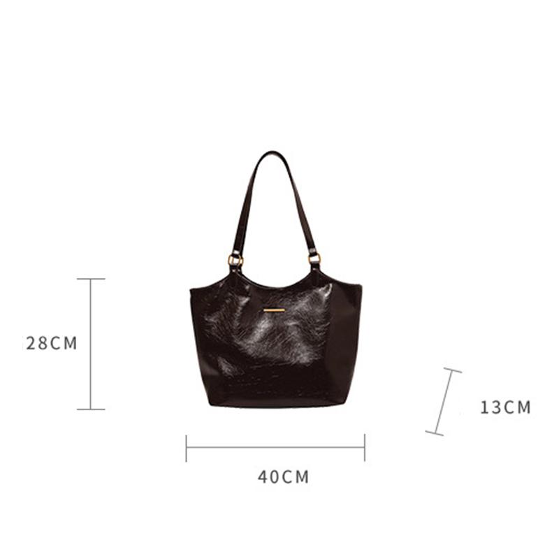 Designer Shoulder Bags for Women Large Capacity Tote Bag Winter Vintage Solid Color Zipper Travel Retro Handbag Purse CLE