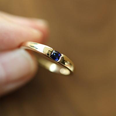 Classic Sapphire Engagement Ring Vintage Glossy Light Luxury Couple Style Unisex Rings Banquet Party Jewelry Adjustable