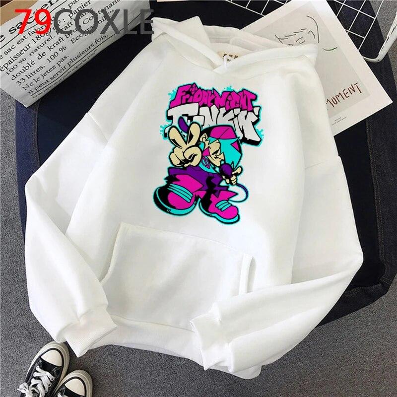 Hot Game Friday Night Funkin Hoodies Unisex Kawaii Hip Hop Harajuku Cartoon Graphic Streetwear Unisex Tops Fashion Sweatshirts Male Unisex