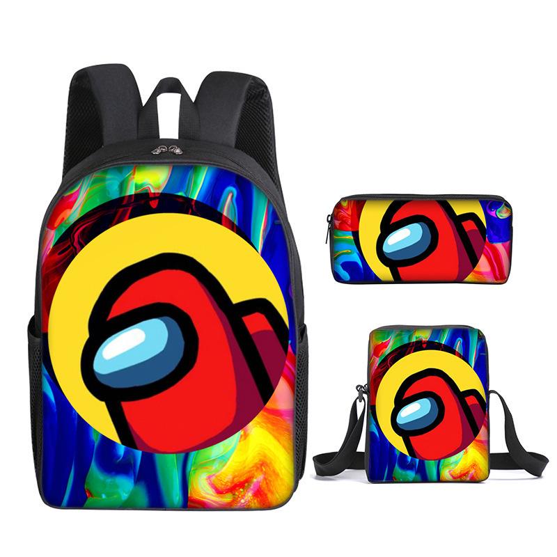 Among Us Middle School Student School Bag Cartoon School Bag Children's Backpack Backpack Satchel Moving