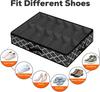 Under Bed Shoe Storage Organizer Fits 12 Pair Sneakers, Sturdy Structure Ultra Thick Fabic Sneaker Storage, Foldable Shoe Boxes