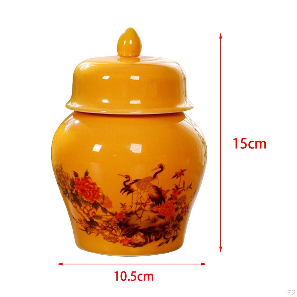 Teedose Porzellan Ingwertopf mit Deckeln Blumentopf Dose Schreibtisch Aufbewahrungsdosen Tempel für
