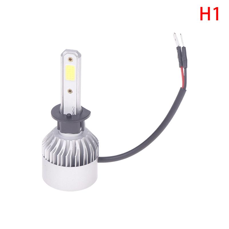 1Pc Car Bright H4 H7 H1 H3 Led Front Fogs Lights Lamps Beads 8000Lm Cob Chips With Cooling Fan Longer Lifespan