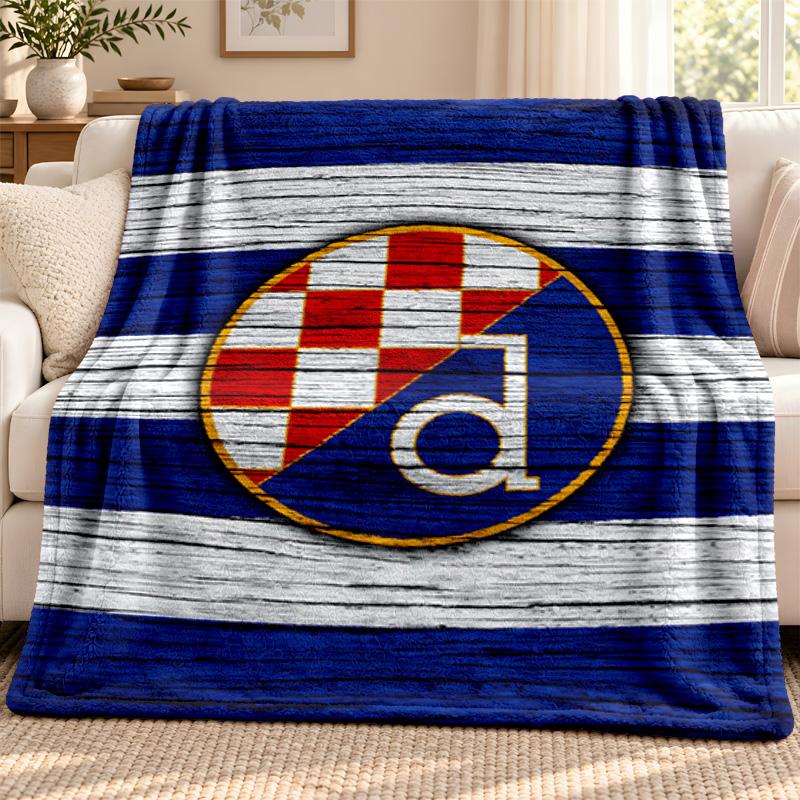 GNK Dinamo Zagreb blanket Flannel Blanket Soft Cozy Plush Throw for Sofa Bed Lightweight Home Decoration Outdoor camping