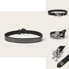 Punk Skull Leather Belt With Alloy Buckle For Men And Casual Wear