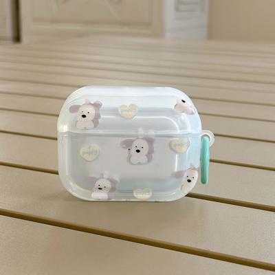 Custodia per auricolari Cartoon Puppy Ins Imd Gradient Art per Apple Air Pods 1 2 3 Pro 2nd Scatola di ricarica Bluetooth senza fili Custodia per cani carina