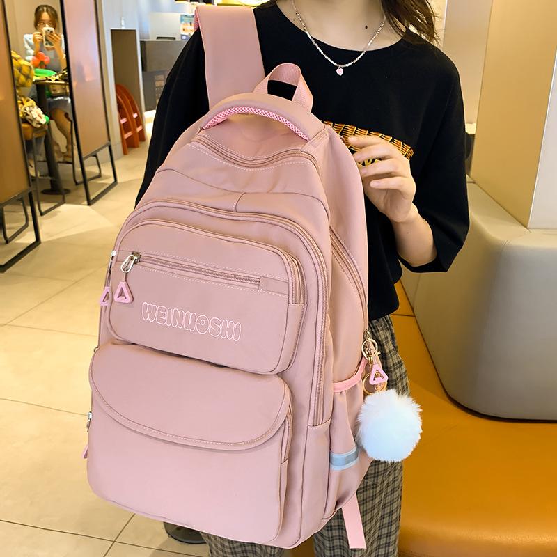 Dětský školní batoh pro žáky základní školy, velkokapacitní, pro dívky, pro žáky nižší střední školy, batoh s nápisem