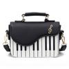 Crossbody Mini Square Bag Large Capacity PU Leather Bag Casual Piano Pattern Shoulder Bag  Shopping