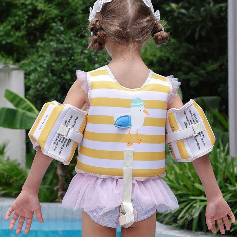 Striped Children's Buoyancy Vest Floats Swimming Life  Jacket Inflation-Free Swimming Vest  Child