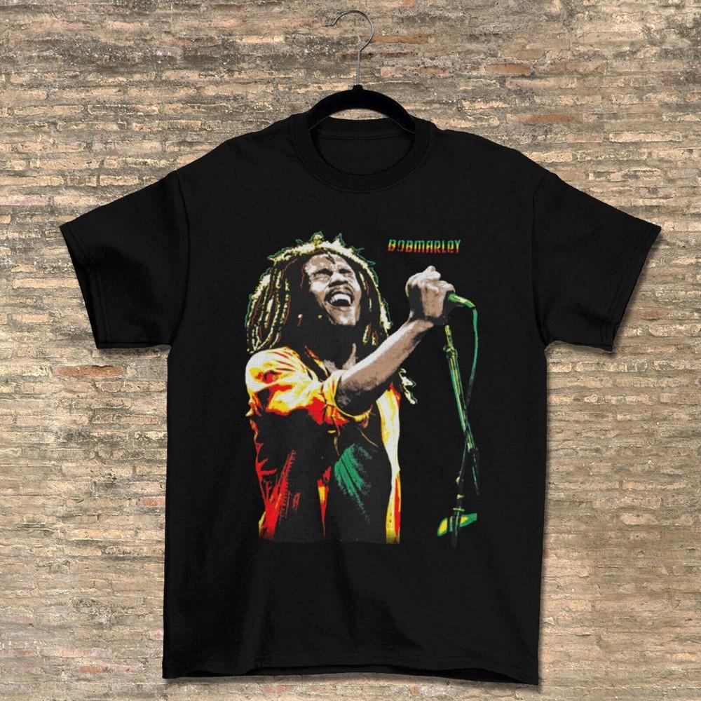 Retro Bob Marley One Love Crewneck Unisex TShirt Unisex T-Shirt
