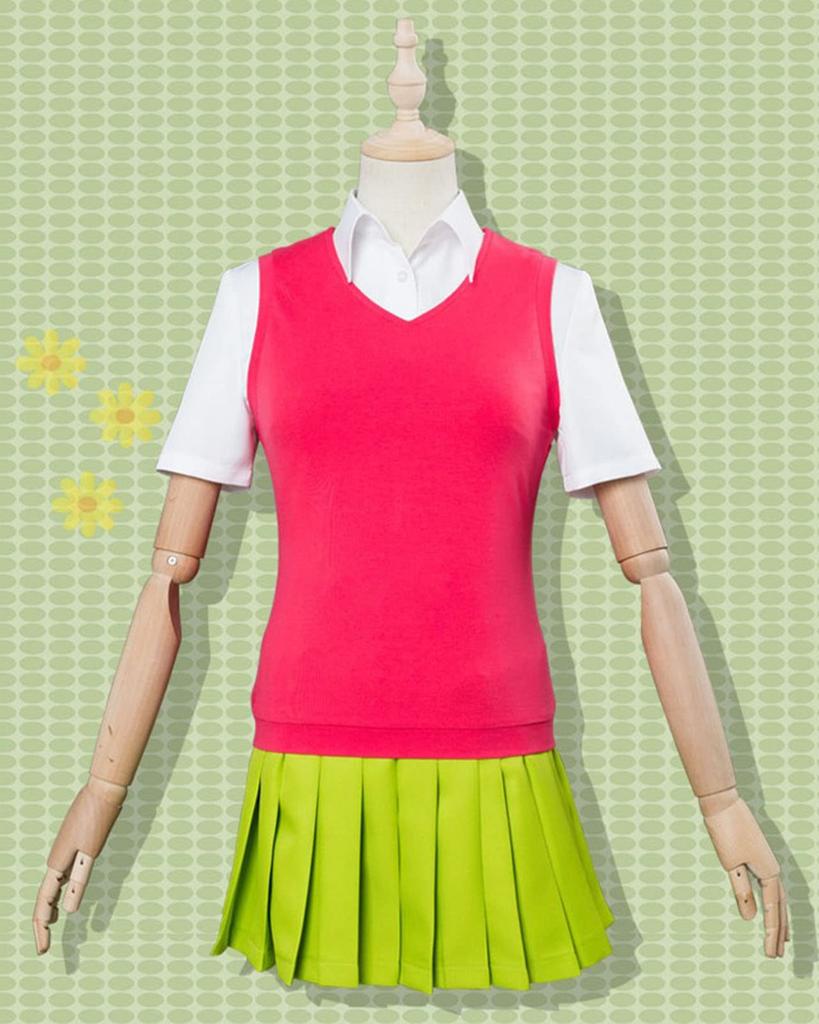 [Milky Time] The Quintessential Quintuplets Nakano Ichika, Nino Miku, Yotsuba, and May Cosplay Set with Wig, Halloween (M, May Set)