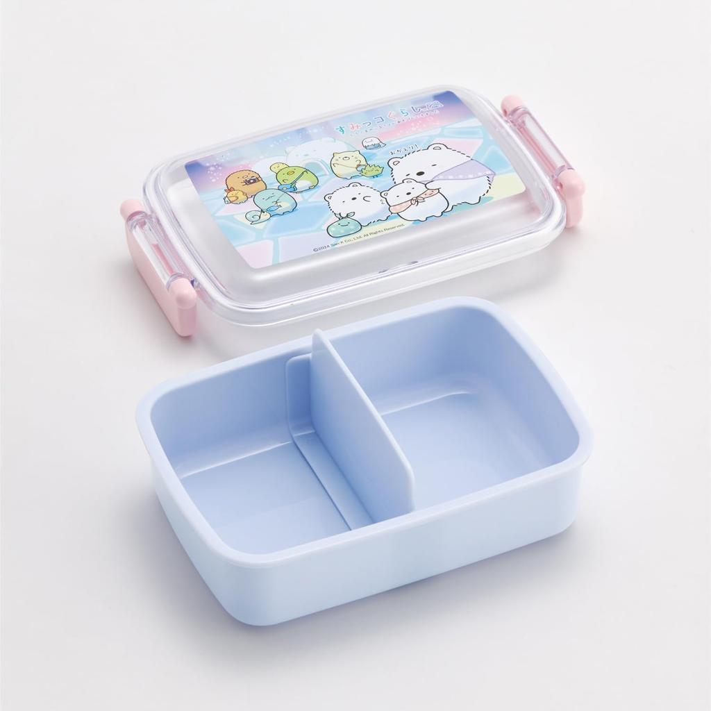 Skater Lunch with a Soft Single Made In Featuring Sumikko Gurashi and Polar Bear Hometown Children's Box, 450ml, Dome-Shaped Lid, Tier, Japan,