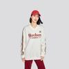 Skechers Striped Outdoor Casual Sports Logo Letter Print Pattern Pullover Long Sleeve Sweatshirt Unisex Sweatshirt Off-White L424U047-0074