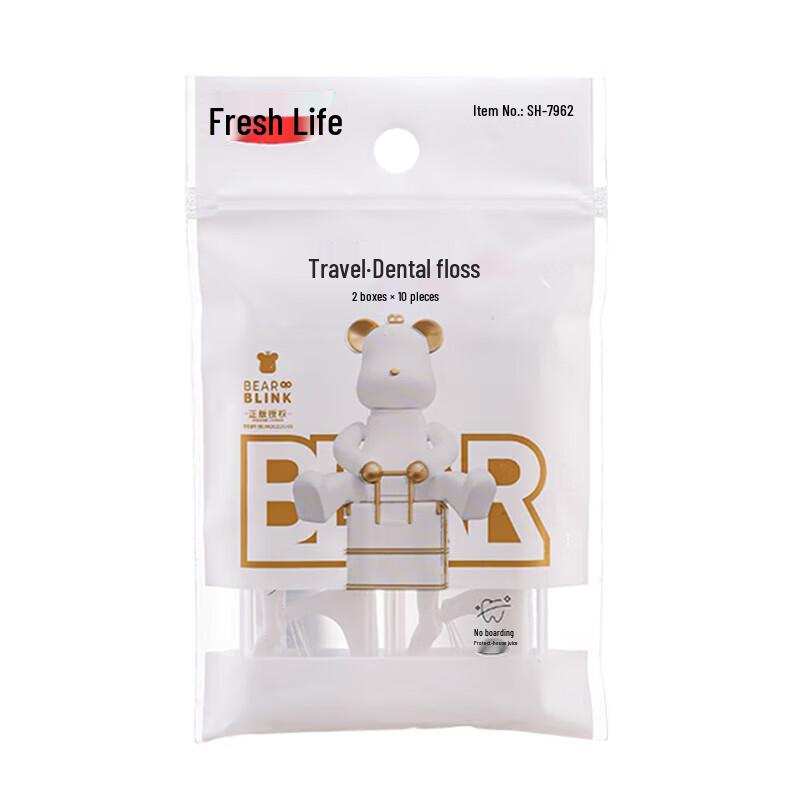 Fresh Life Travel Disposable Dental Floss Picks