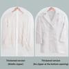 Thickened Washable Clothes Hanging Dust Cover Cover Suit Coat Transparent Fully Enclosed With Zipper Clothes Storage Bag