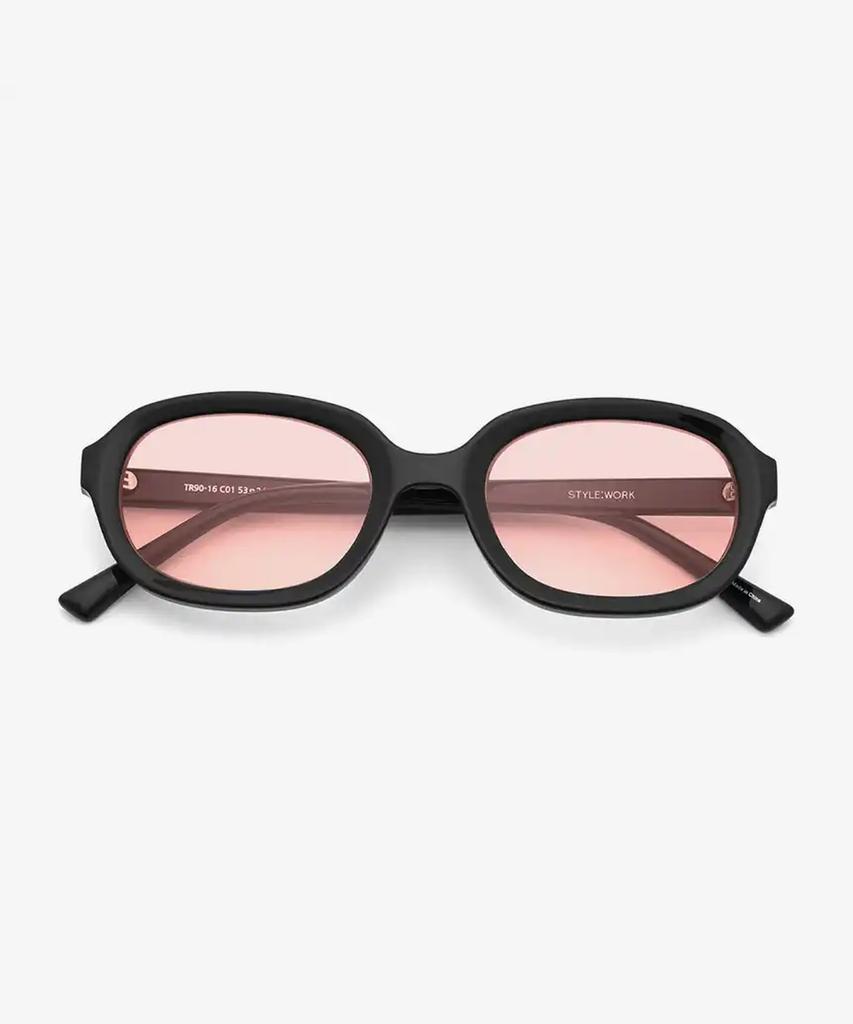 Seutailwokeu Purple Tint Oval Style Work Tr90-16 C1_Pk Style Work Sunglasses