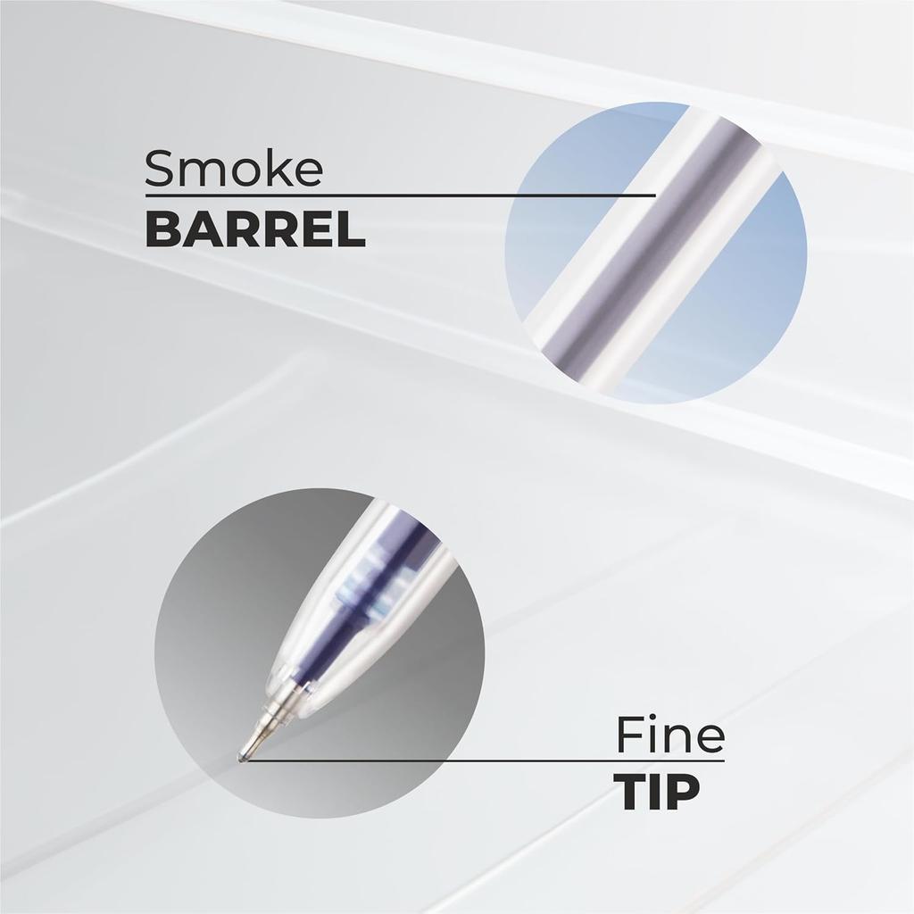 Flair Gel Pen Pack of 1 X 20 | 0.6 Mm Blue Ink for Smooth, Smudge-Free Writing At School, Office & Journaling