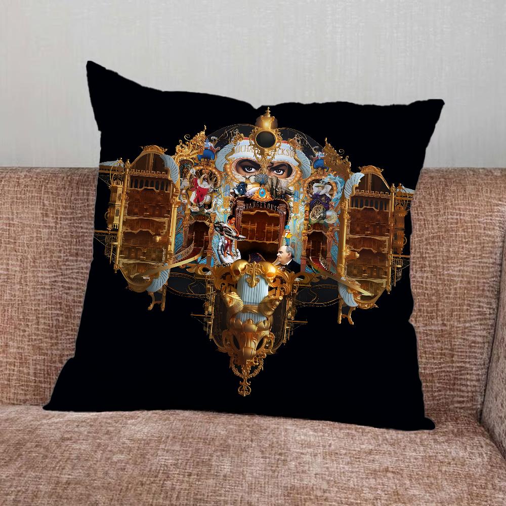 Singer M-Michael Jackson Pillow Case For Home Bedroom Car Office Decoration Living Room Sofa Cushion Cover Suitable
