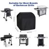 Grill Cover Burner Barbecue Cover Adjustable Oxford Fabric Waterproof Anti-UV Windproof Protection for Cooking Grilling Lawn