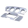 Motorcycle Tri Line Gauge and Stereo Trim Cover Chrome Decorative Accent for Touring Tri Glides 2014-2018