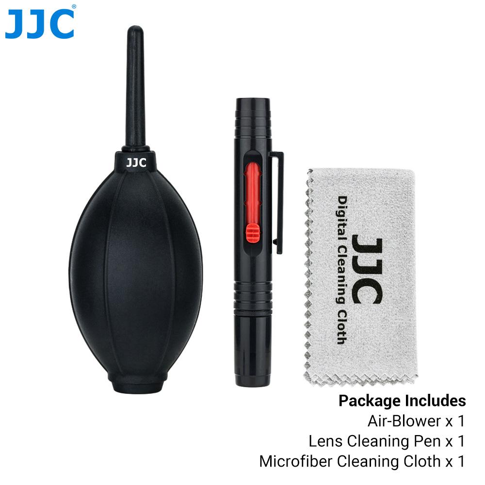 

JJC Camera Cleaning Kit Professional DSLR Lens Carbon Tip Cleaning Pen Air Dust Blower Fiber Cloth for Sensor Canon Nikon Sony чорний