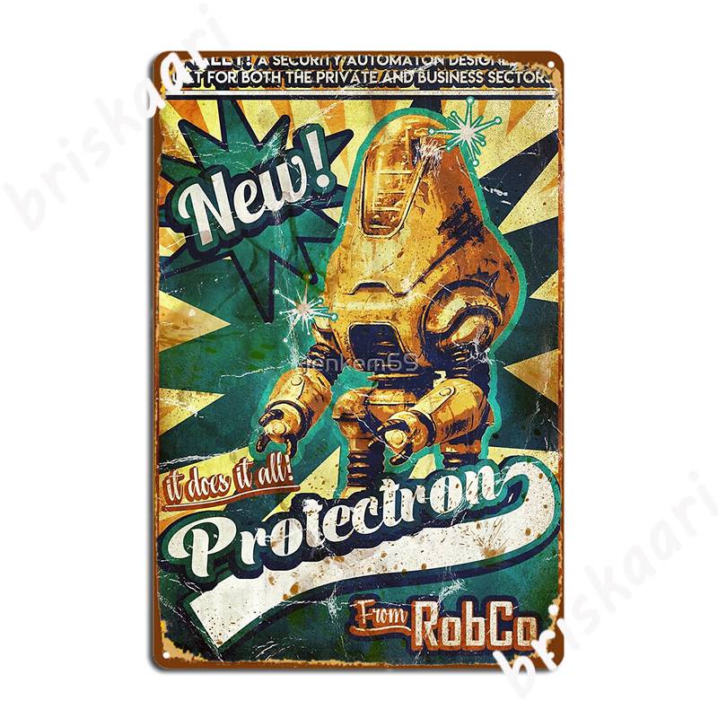 

Protectron Ad Metal Plaque Poster Club Party Decoration Party Plates Tin Sign Posters 20x30cm
