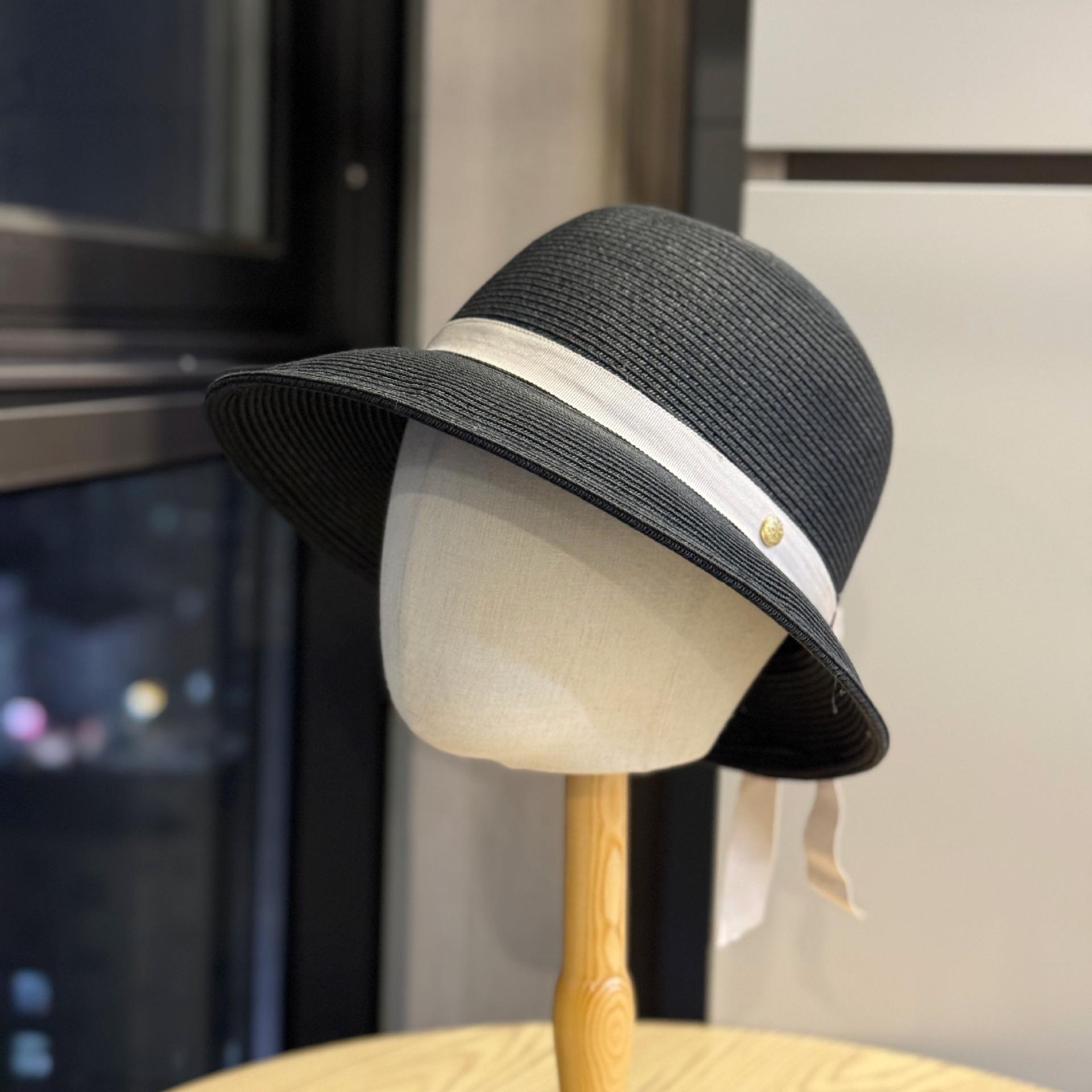 

\nElegant French retro bow-tie straw hat for women, suitable for spring and summer, featuring a thin design that s easy to match and flattering to Adult54-60Adjustable чёрный