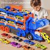 Verwandlung Dinosaurier Transport LKW Spielzeug Metall Mini Autos Dinosaurier Rennstrecke Spielzeug Jungen und Mädchen
