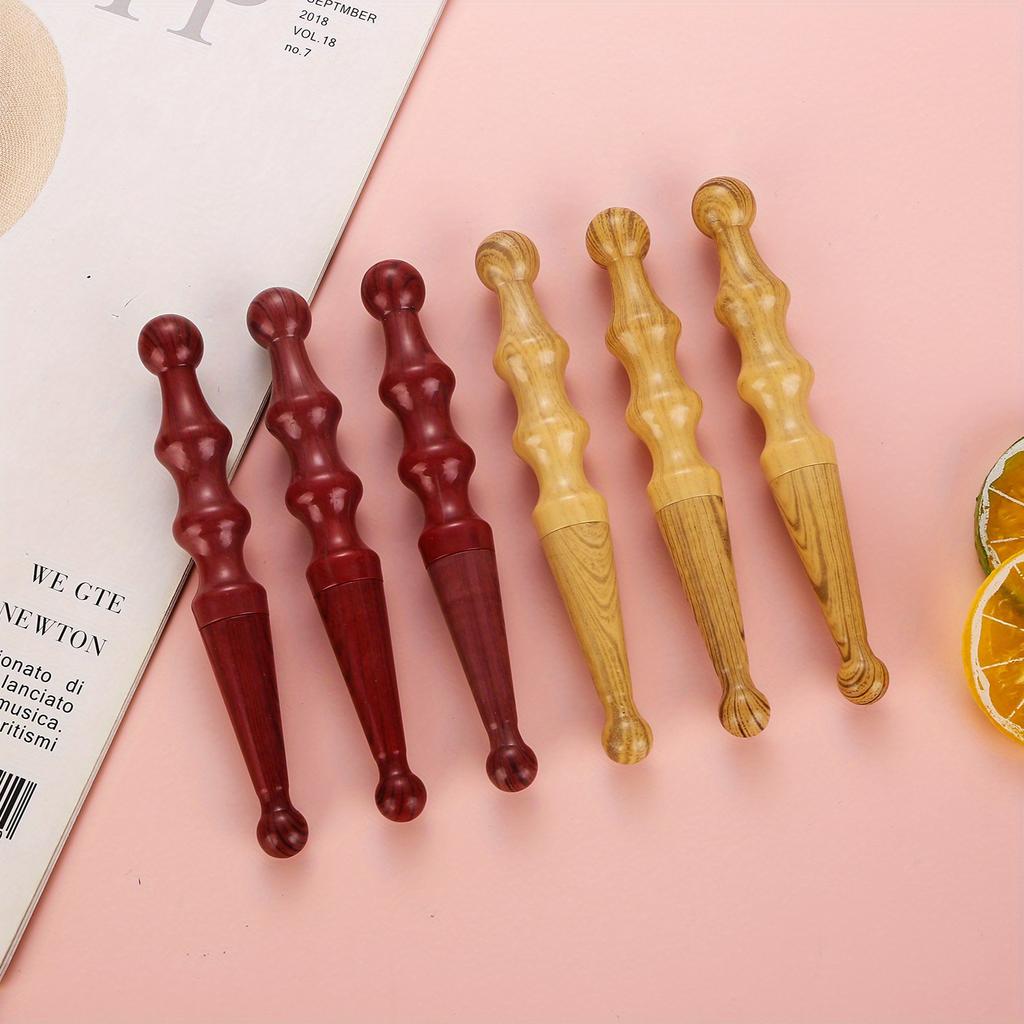 Back To School Season 5pcs Plastic Massage Rod Shaped Ballpoint Pen Sole Foot Massage Rod Shaped Ballpoint Pen Reinforce Rod Shaped Ballpoint Pen