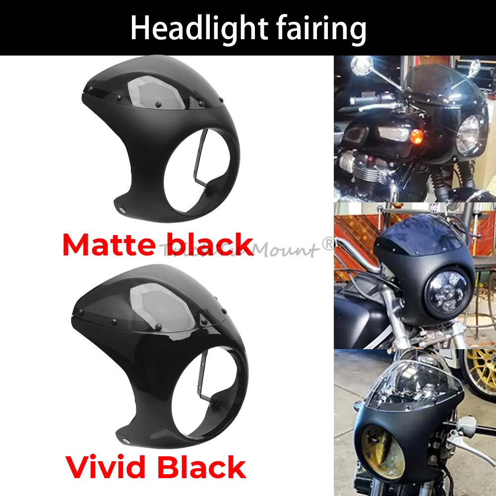 Headlight Fairing Windshield Wind Deflector Black ABS Fit For Motorcycle Headlight Fairing Motorbike Accessories Wind Deflectors