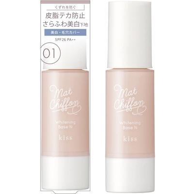 Kiss KiSS Matte Chiffon UV Whitening Base N 01 Light 37g Prevents Shine and Leaves a Smooth Finish SPF26 PA++