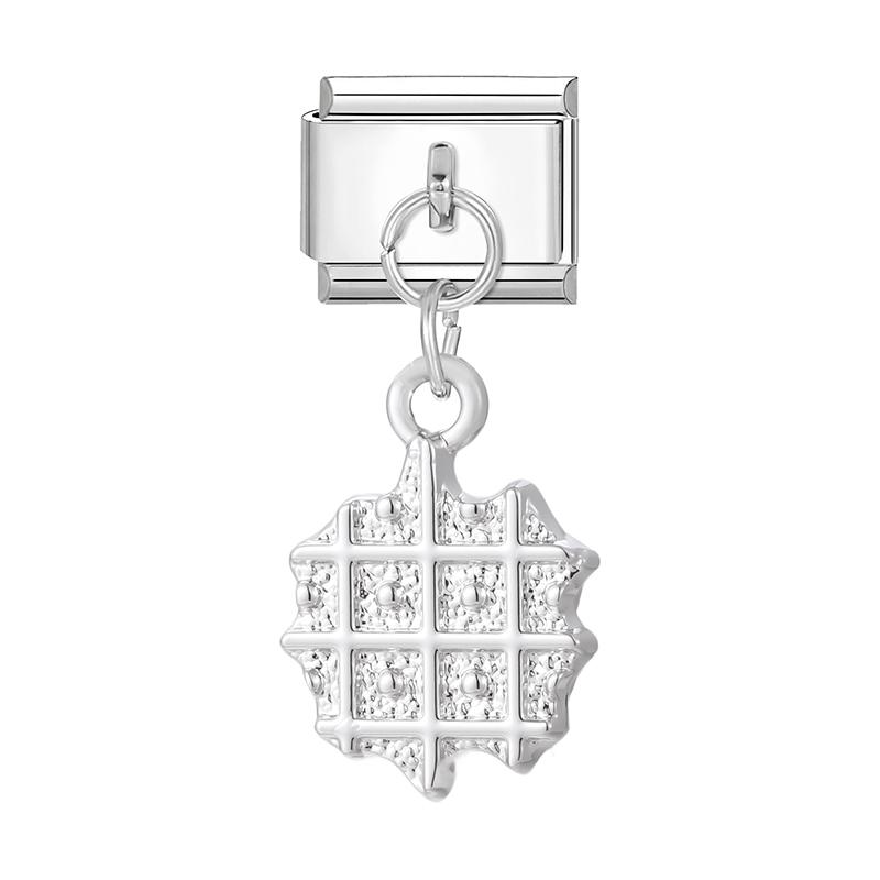 Fashion Heart Lips Bow Knot Feet Fishbone Pendant Italian Charm Link Fit 9mm Stainless Steel Bracelet DIY Making Men Women Gifts