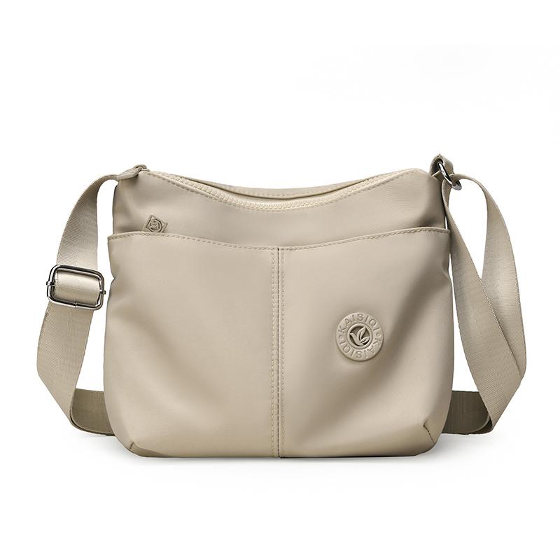 Женская легкая нейлоновая сумка Большая вместительная сумка через плечо хаки