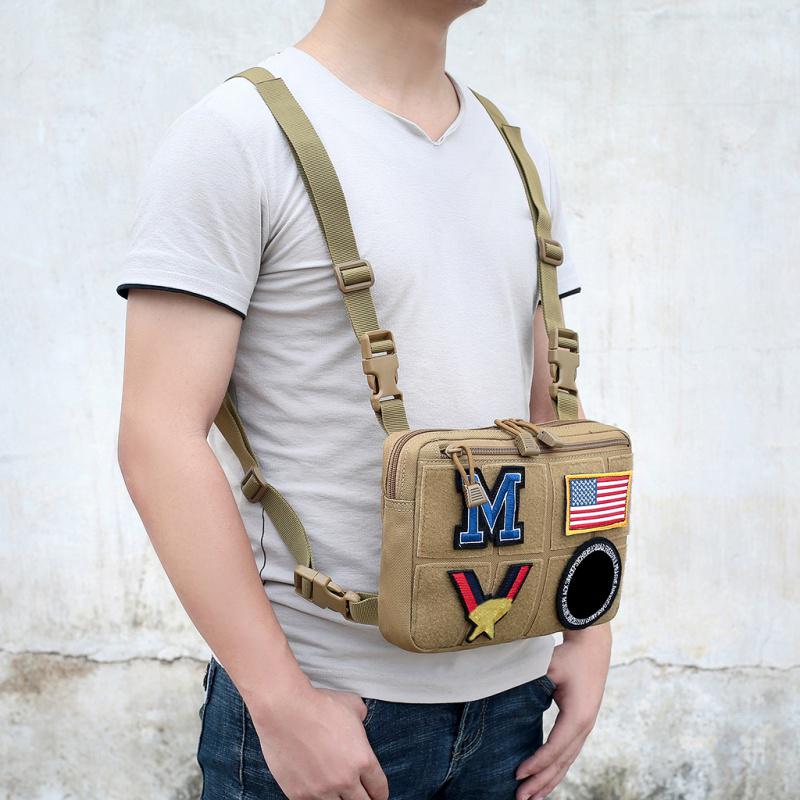 Chest Bag Adjustable Tactical Chest Rig Shoulder Bag Waist Packs