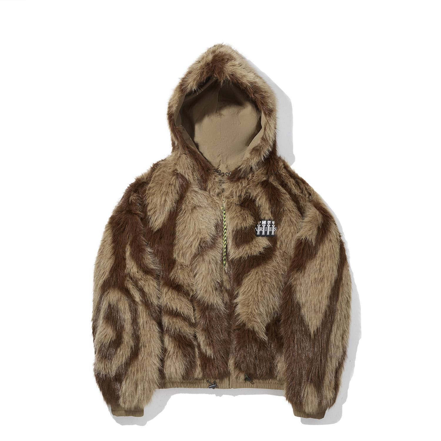 

Li Ning Aries Сотрудничество Модный Универсальный Короткий Пальто из Искусственного Меха Женская верхняя одежда AJDV290-3 L