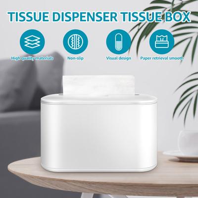 Countertop Paper Towel Dispenser Non-Slip Bottom Napkin Dispenser Portable Paper Towel Holder with Visible Window for Bathroom