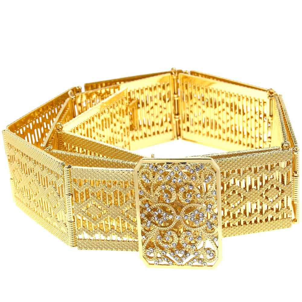 Goldfarbener neuer Gürtel für Damen, Gürtel, Kristall, Braut, Hochzeit, Bund
