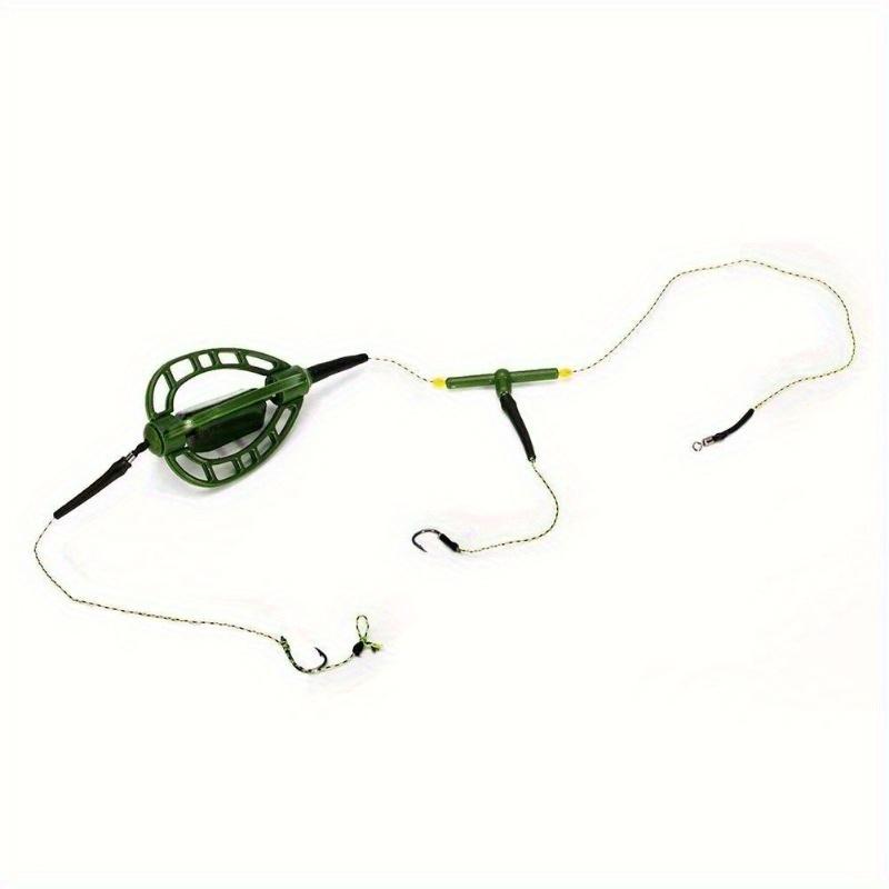 European Style Long Line Carp Nesting Device Fishing Set Green Pendant Finished Bait Feeder