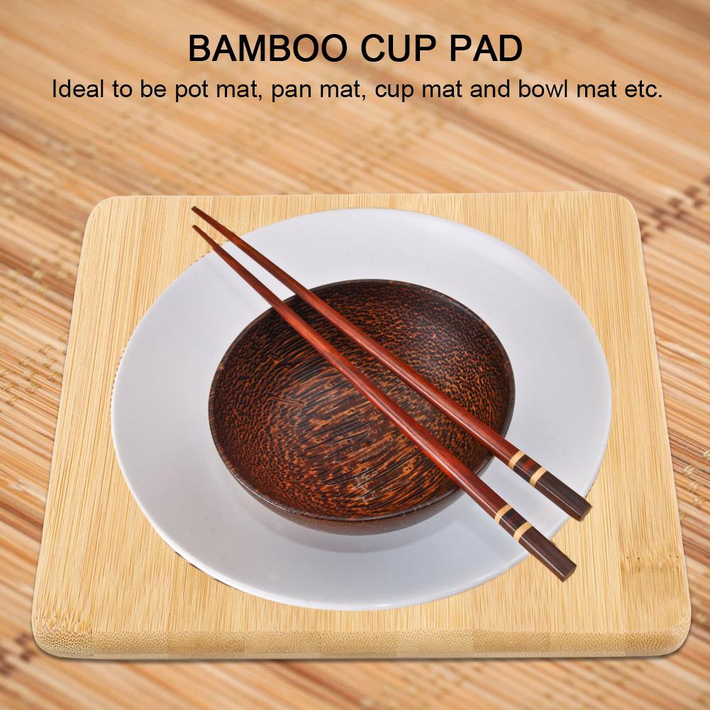 Bamboo Cup Pot Dish Pad Holder Heat Resistant Table Mat Placemat S