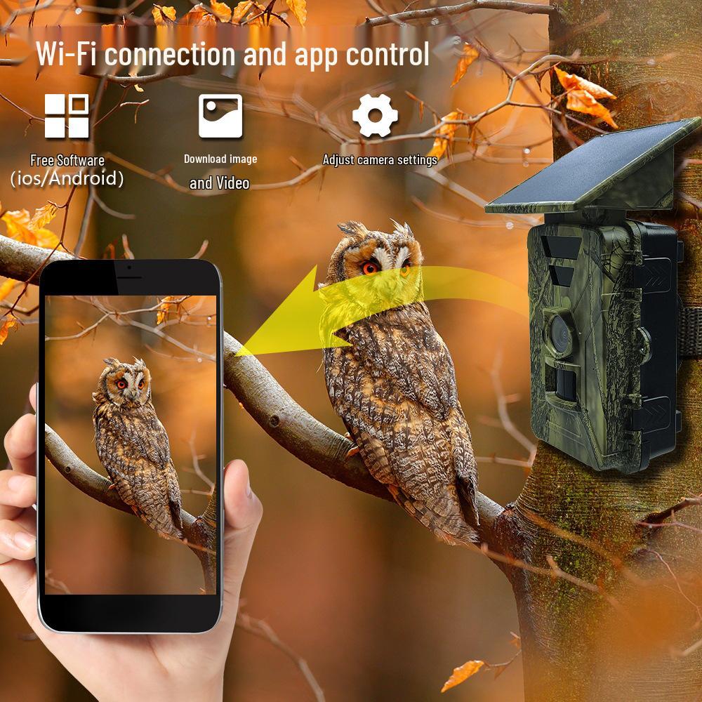 8K WiFi Trail Camera with 5200mAh Solar Battery & Infrared Capabilities