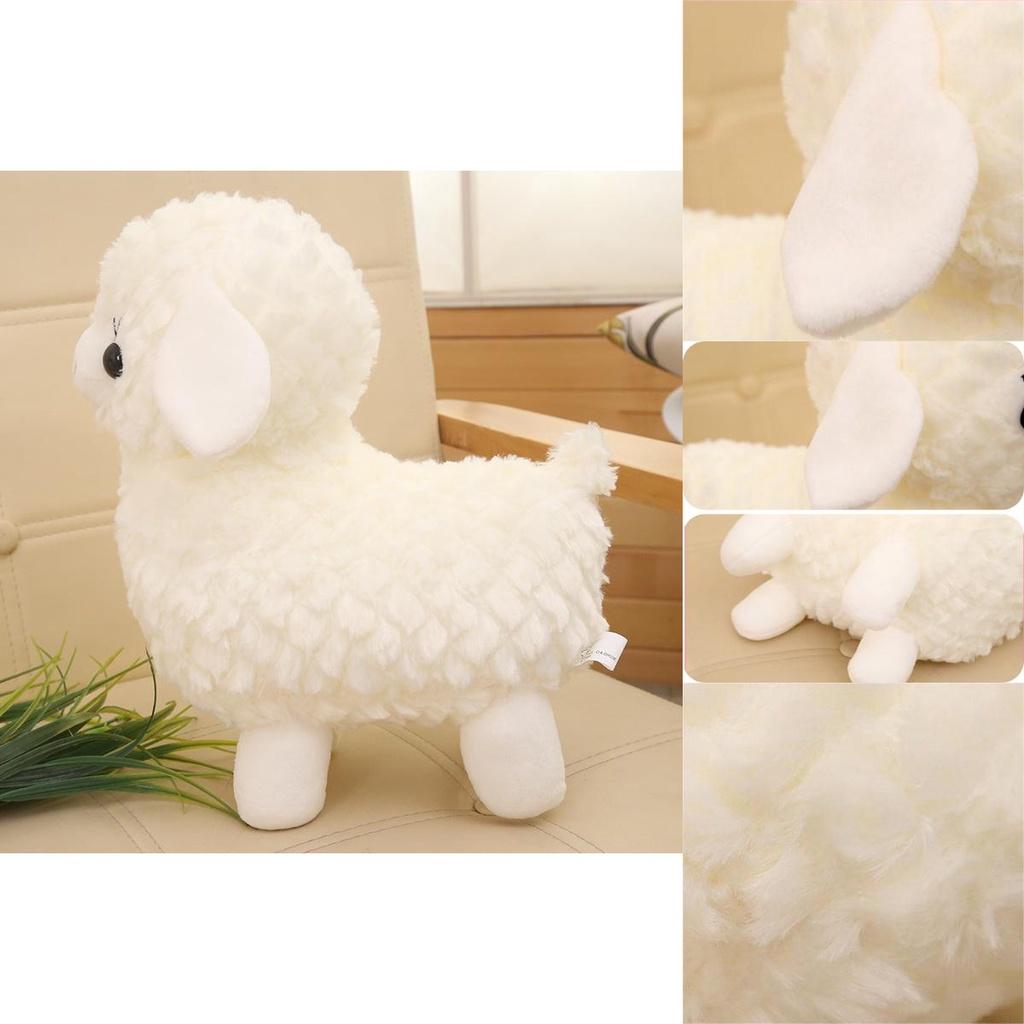 Cute Short Plush Sheep Doll Perfect Gift For Children's Birthday