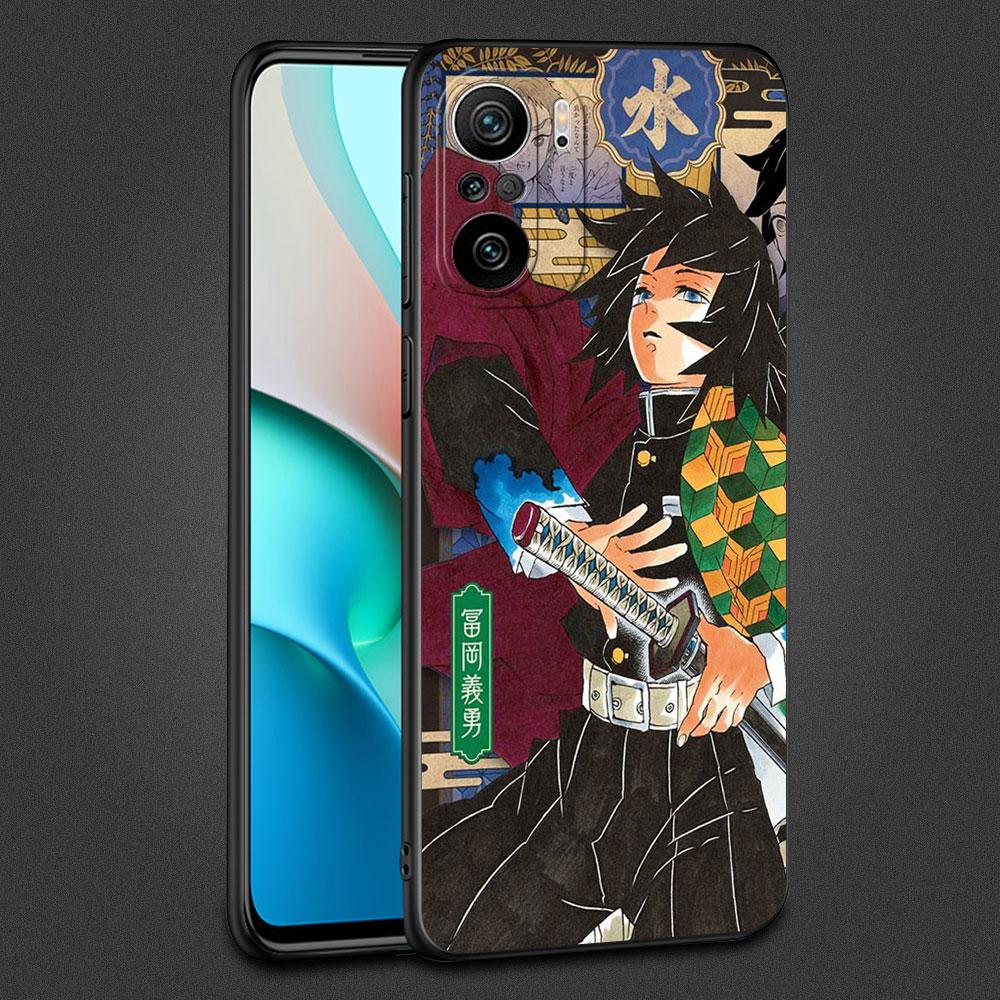 Fall für Xiaomi Redmi Hinweis 11 10 9 8 Pro 12 10C 9S 10S 11S 9A 9T 9C 10A 7 K40 8T Silikon Telefon Abdeckung Dämon Slayer Kunst Fundas