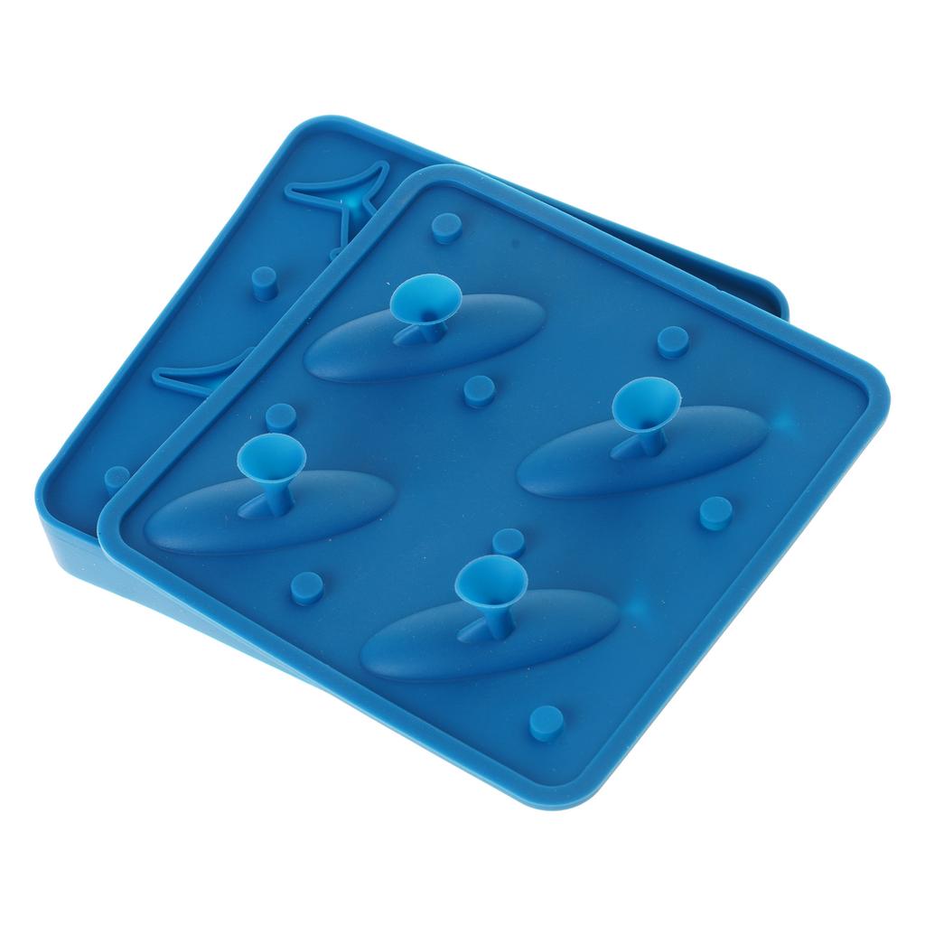 Lätt att lossa isformen Unik hajfinsformad isbricka Flexibel silikonismaskin för cocktails kaffe Lätt att använda