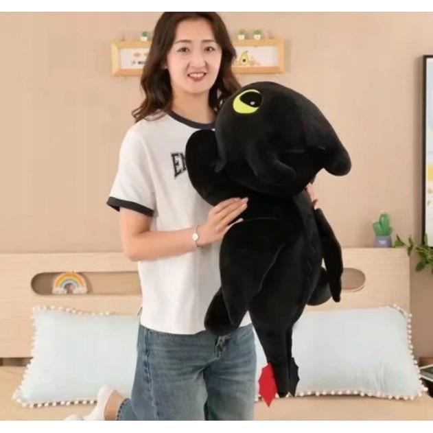 How To Train Your Dragon Toothless Plush Pillow Soft Stuffed Animal Kids Cushion Nap Pillow Anime Movie Gift