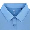 Li-Ning Einfarbig Schlicht Bequem Atmungsaktiv Vielseitig Kurzarm Poloshirt Lässiges Sportset Unisex Poloshirt Weiß APLV495-5+AKST593-7