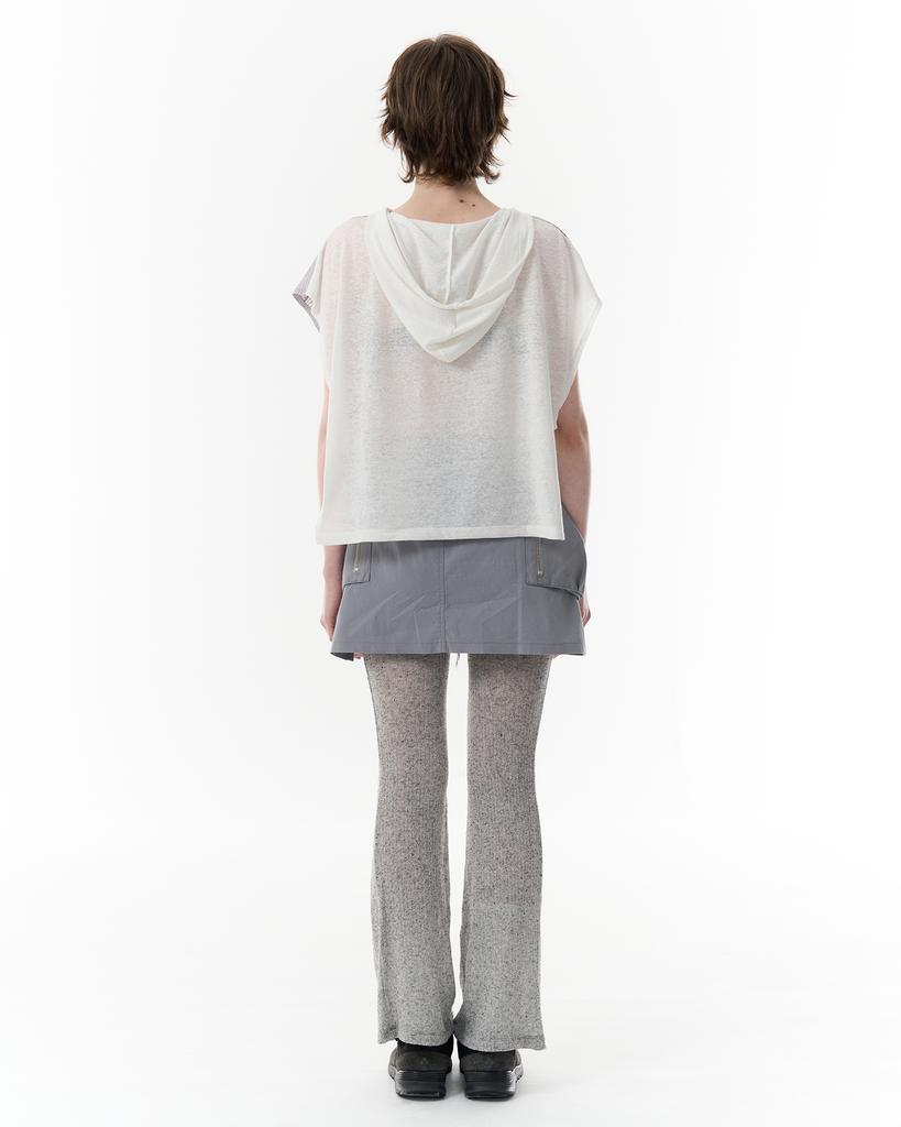 Pahisum Asymmetrical Zipper Skirt_Light Cool Gray