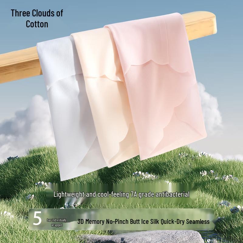 

Sanduomian Women s Summer Ultra-Thin Ice Silk Seamless Briefs M