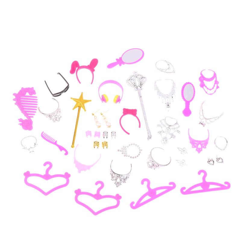 

30 шт. Имитация мини-набора украшений Серьги Ожерелье Аксессуары для куклы 1/6 30 см Кукла Наряжать Кукольный домик Декор Игрушка для ролевых игр