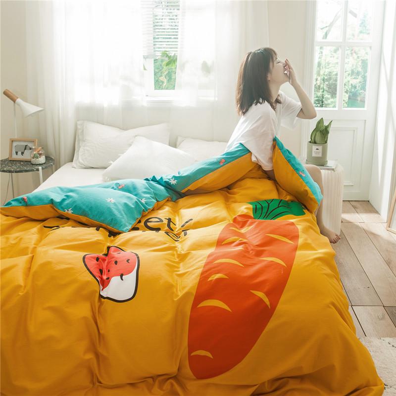1Pcs Cartoon Dinosaur Duvet Cover 100% Cotton Skin-friendly Breathable Zipper Quilt Cover for Kids Boys Girls Bedroom Decor